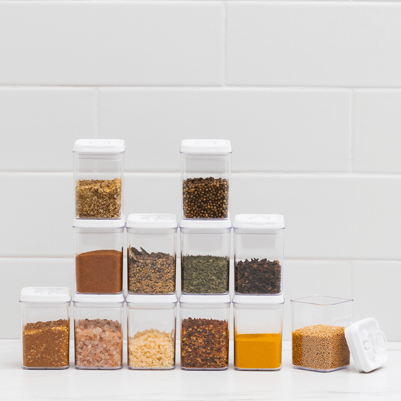 Kitchen Pro 12pc Spice Canister White Kitchen Warehouse™